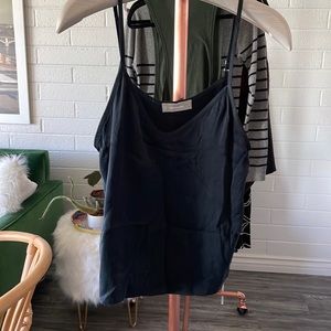 Everlane Black Silk Tank